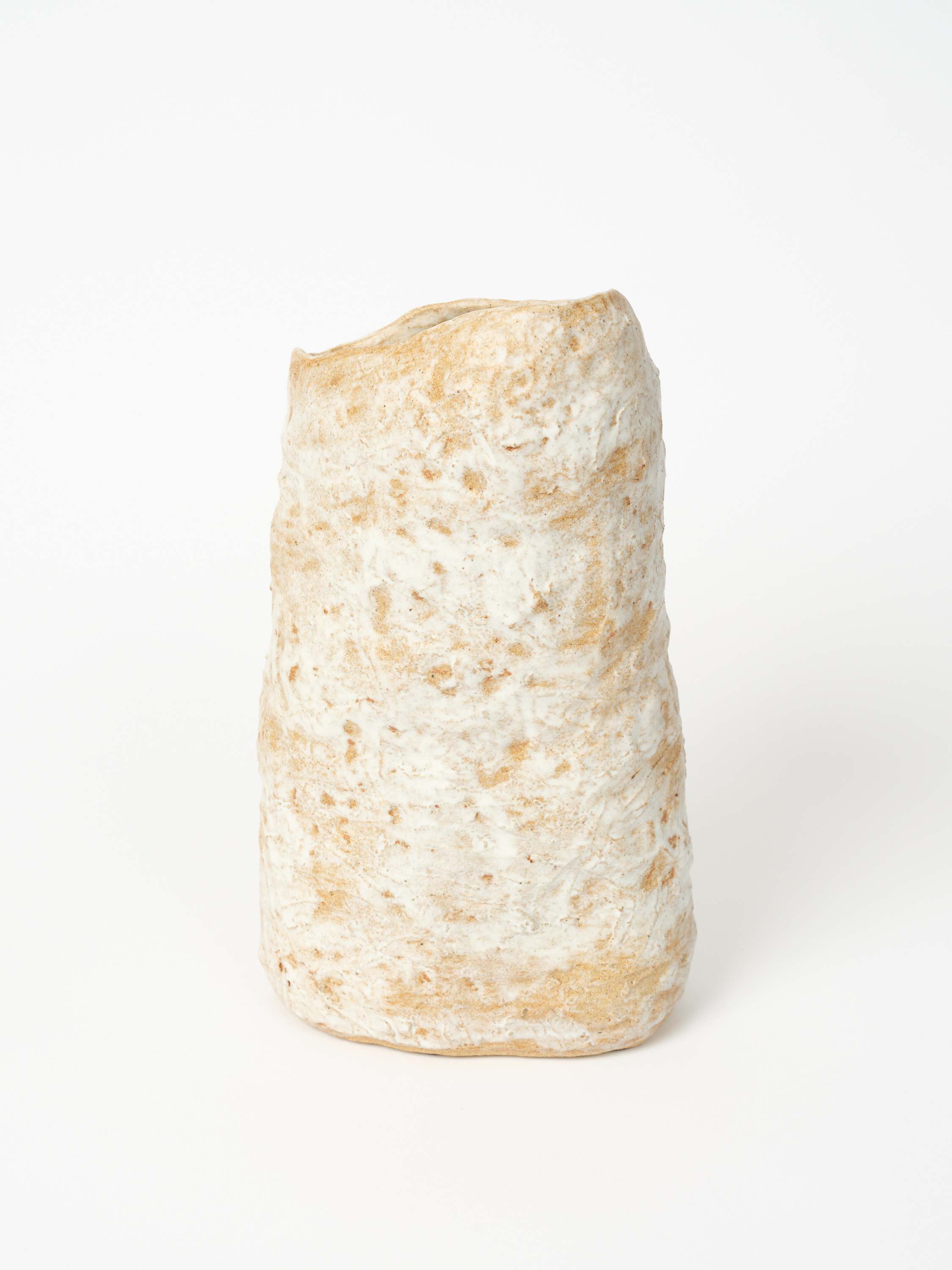#3 White Angle, Glazed Stoneware