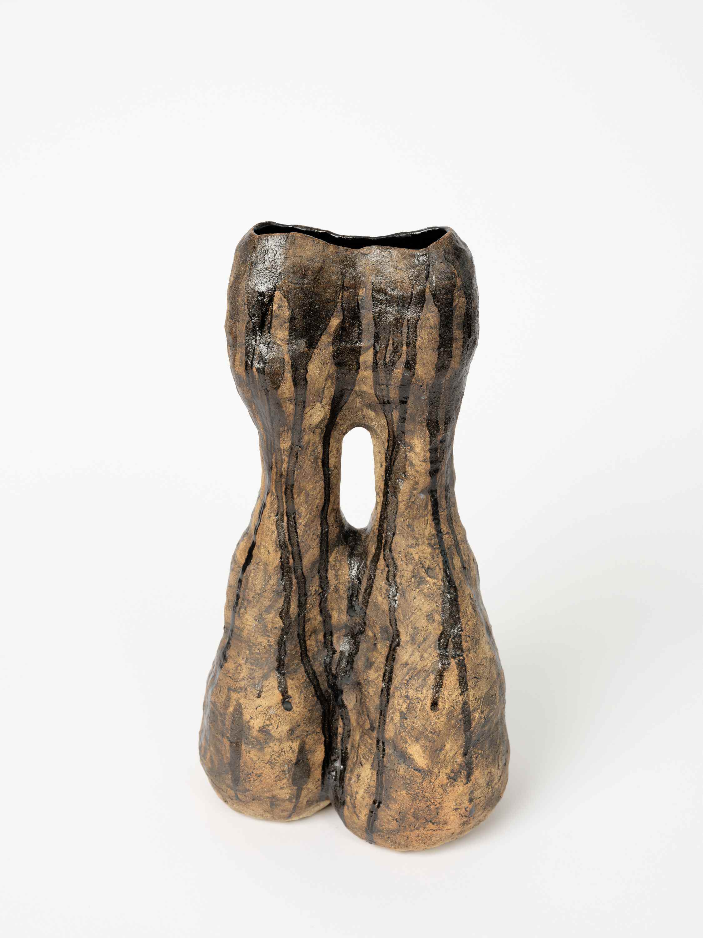 Drips Black, Glazed Stoneware