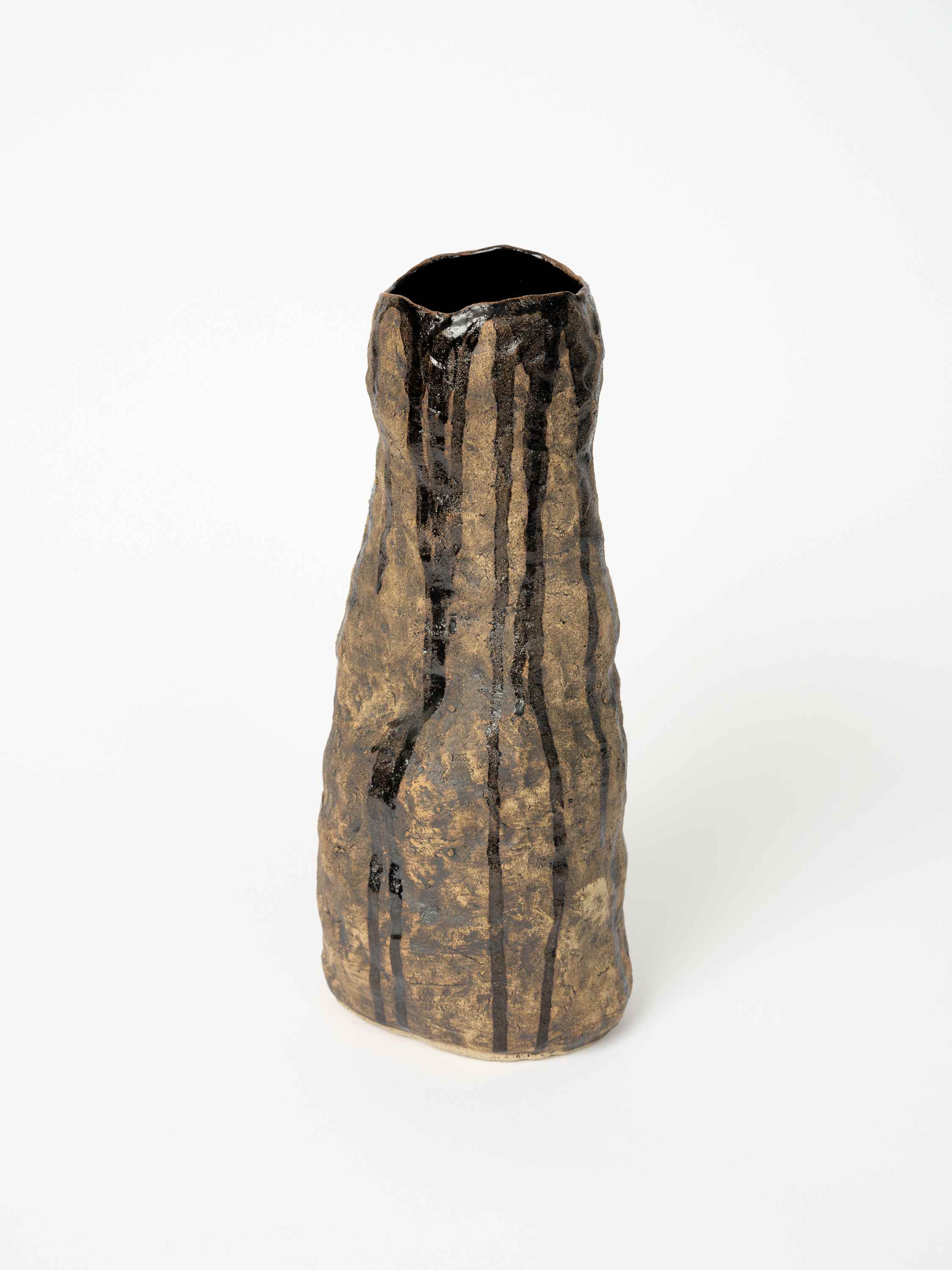 Drips Black, Glazed Stoneware