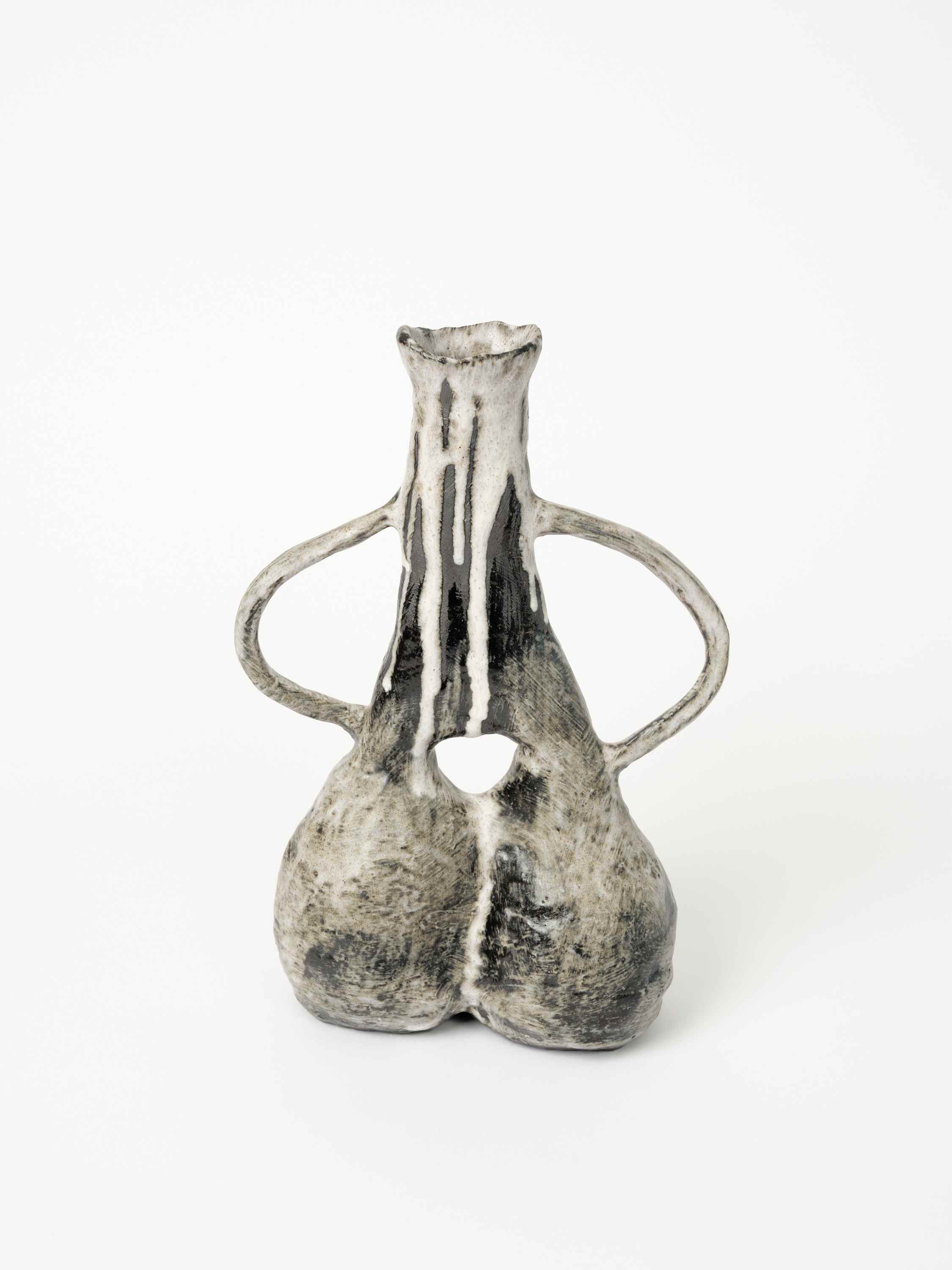 Drips White, Glazed Stoneware