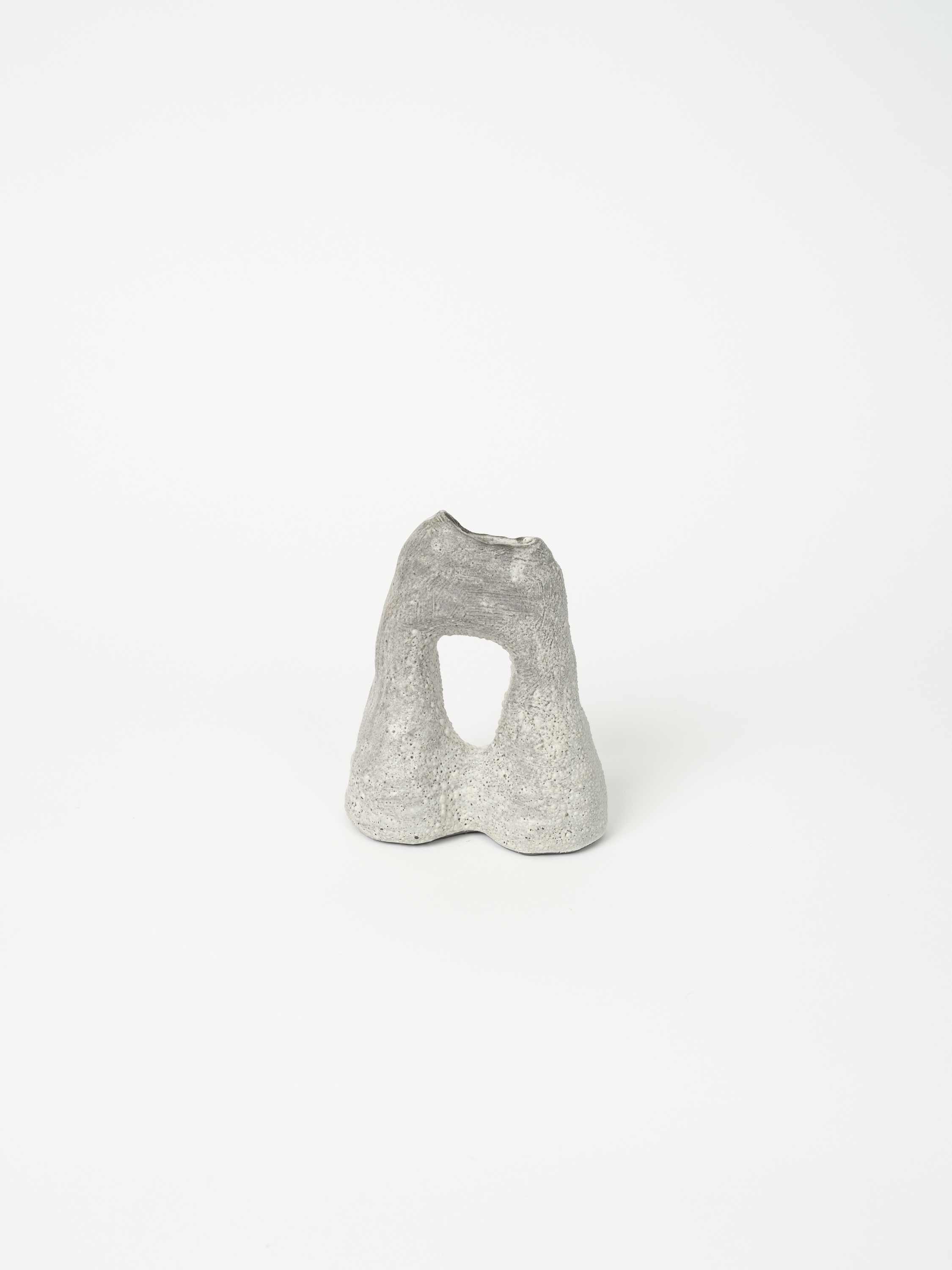 Grey Texture #1, Glazed Stoneware