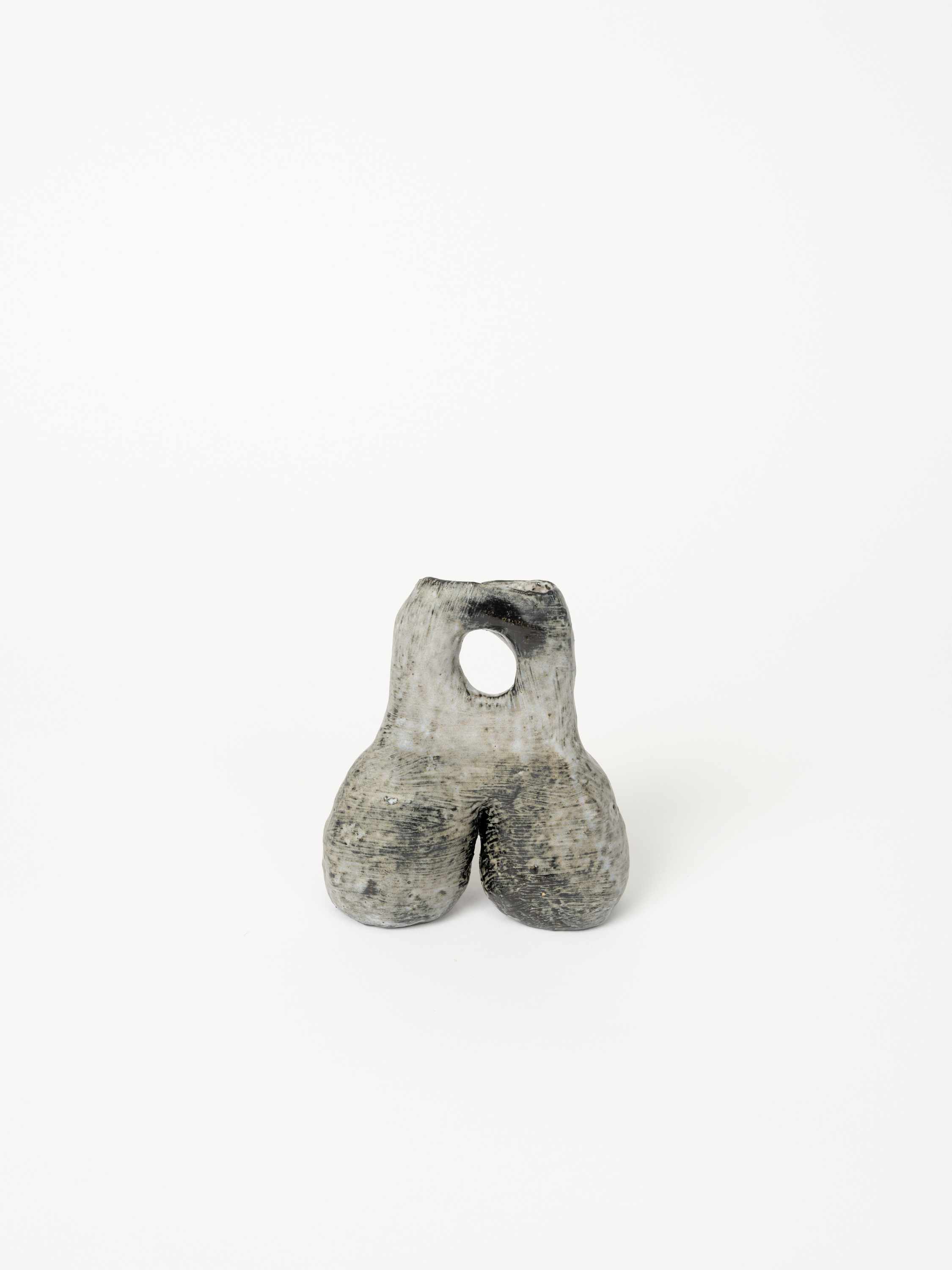 Oreo Curves, Glazed Stoneware